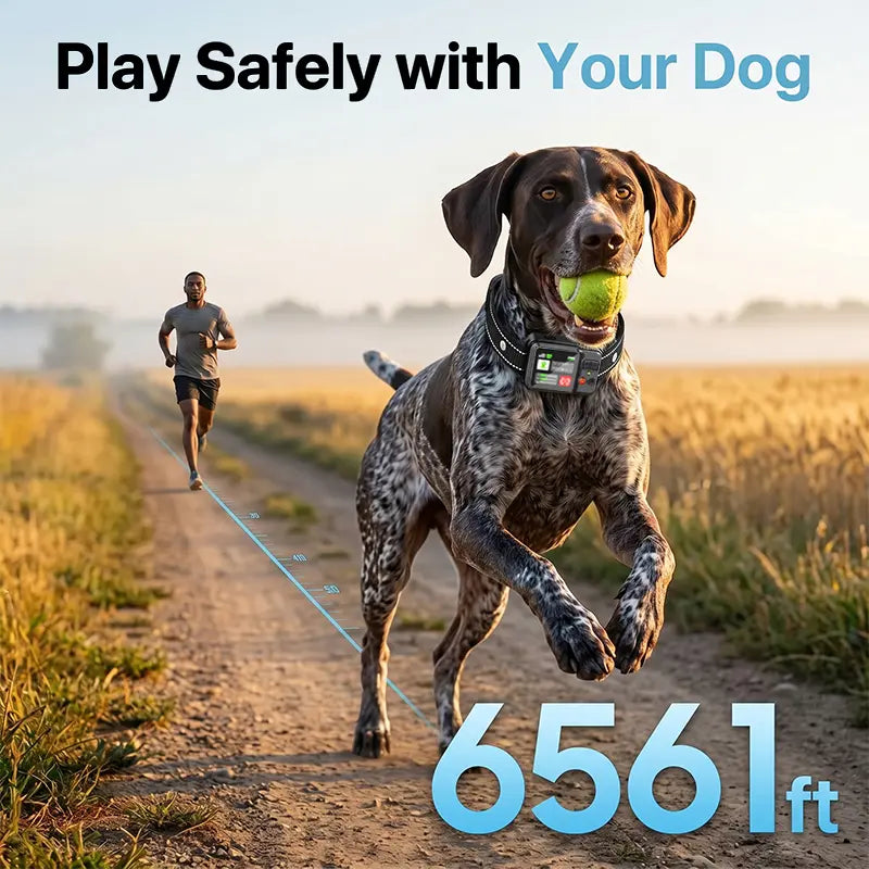 2026 Smart Wireless Dog Containment System - Adjustable GPS Electric Fence Collar, Waterproof & Rechargeable, Range 33-999 Yards, Perfect for Outdoor Training