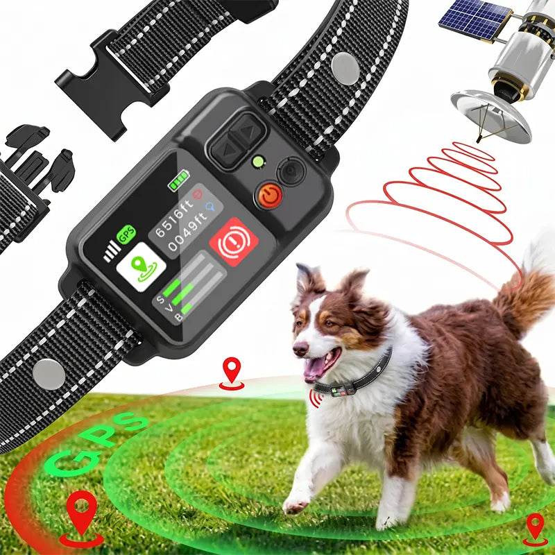 2026 Smart Wireless Dog Containment System - Adjustable GPS Electric Fence Collar, Waterproof & Rechargeable, Range 33-999 Yards, Perfect for Outdoor Training