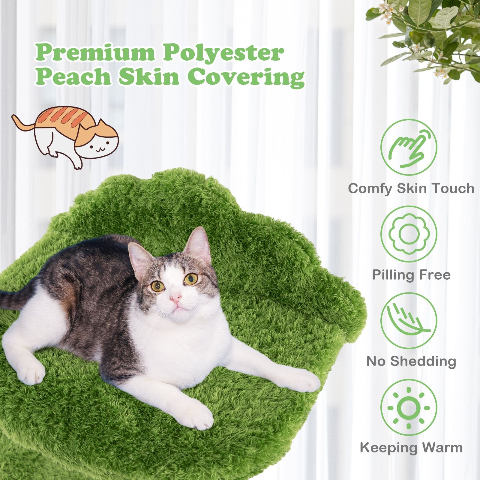 cat tree with scratching posts