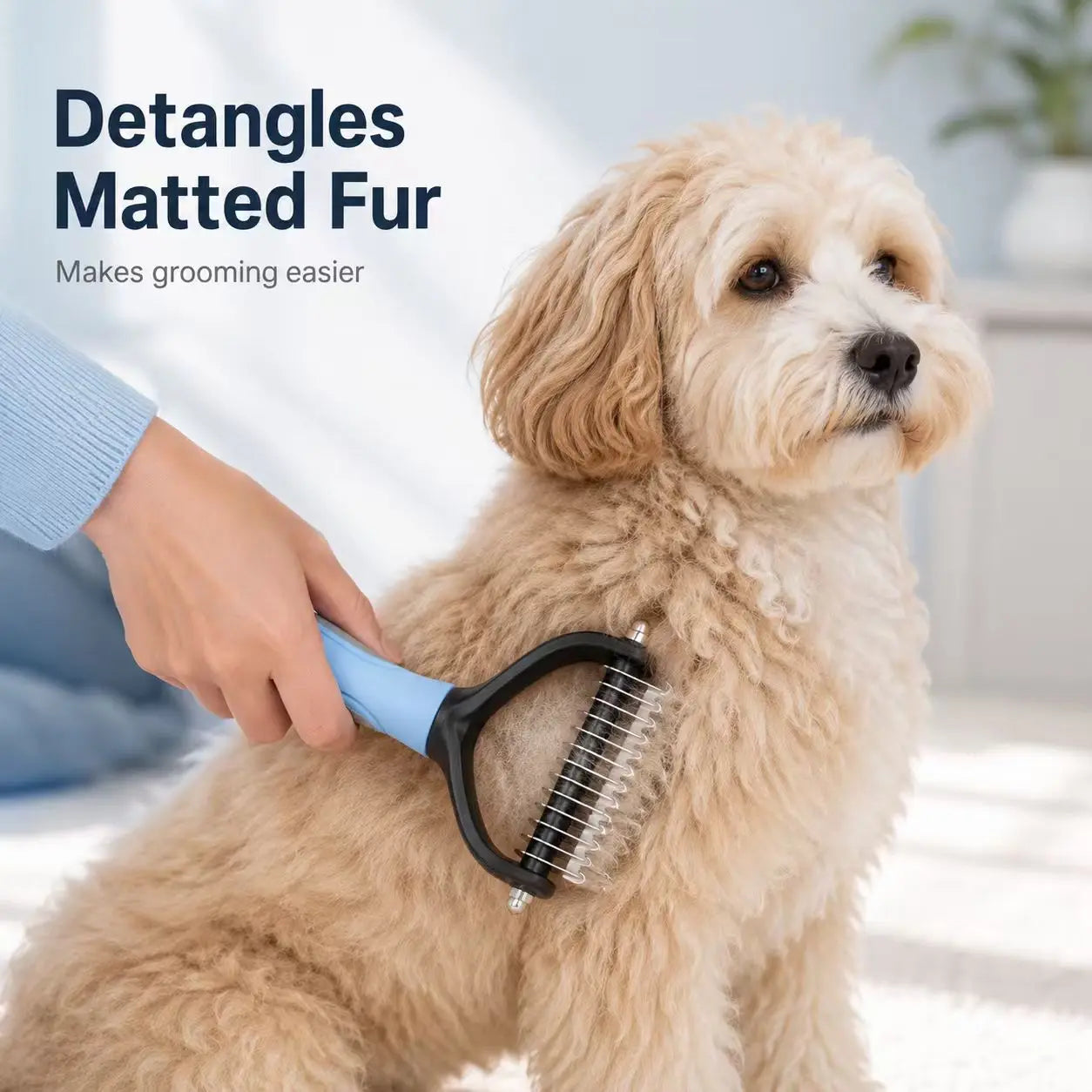 double-sided grooming tool for dogs