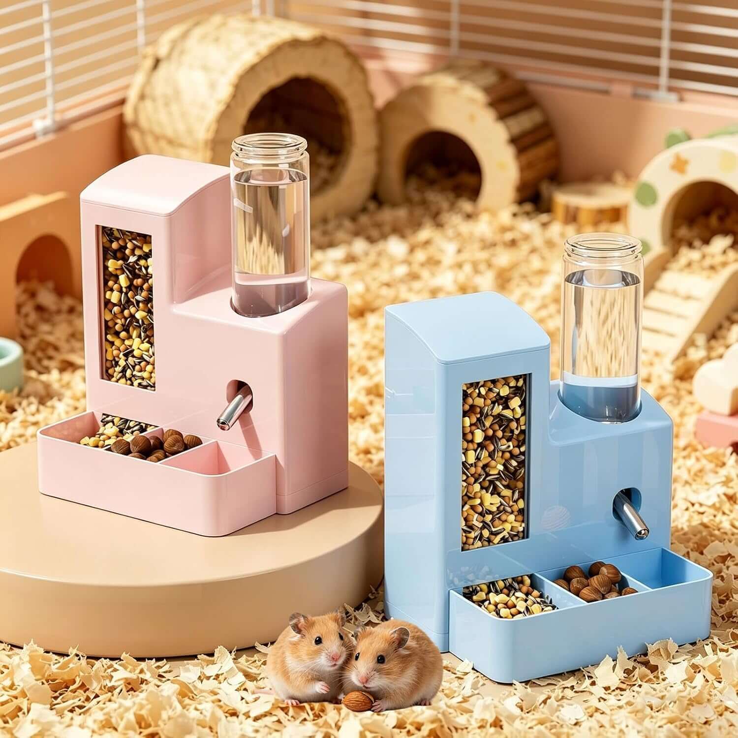 automatic hamster water bottle feeder