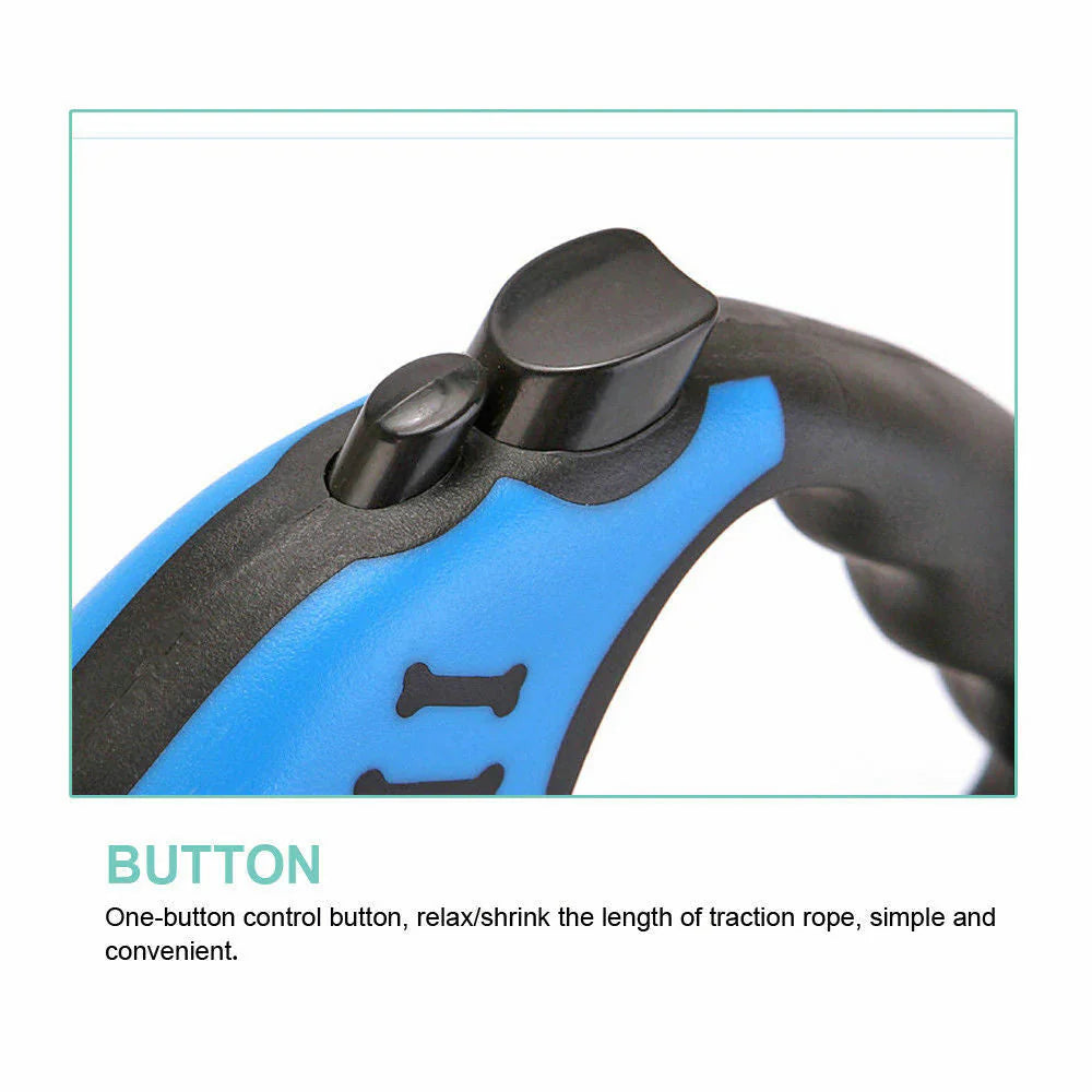 Automatic Retractable Dog Leash - Dual Size Options with Brake &amp; Lock Safety System