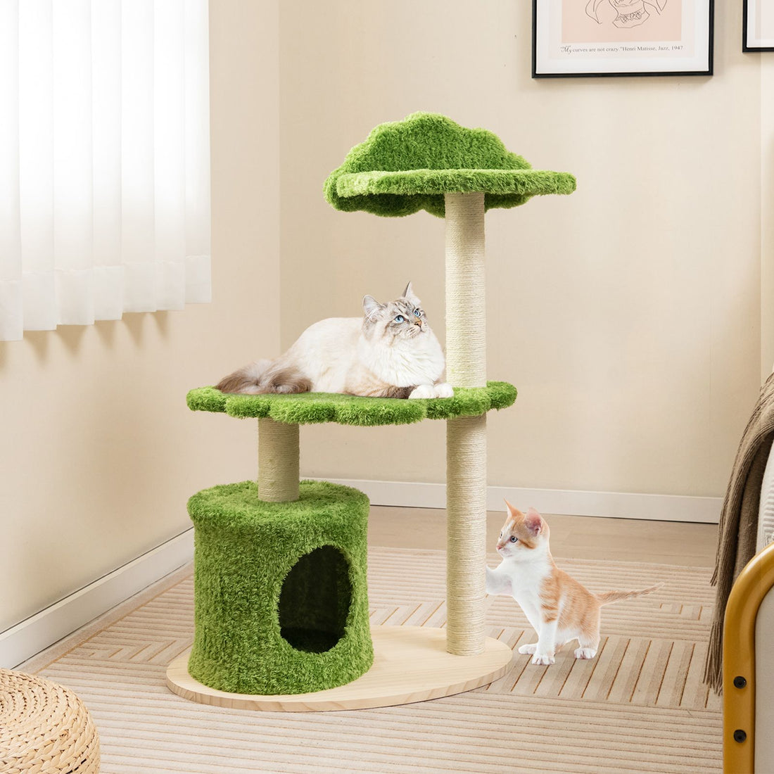 cat tree with scratching posts