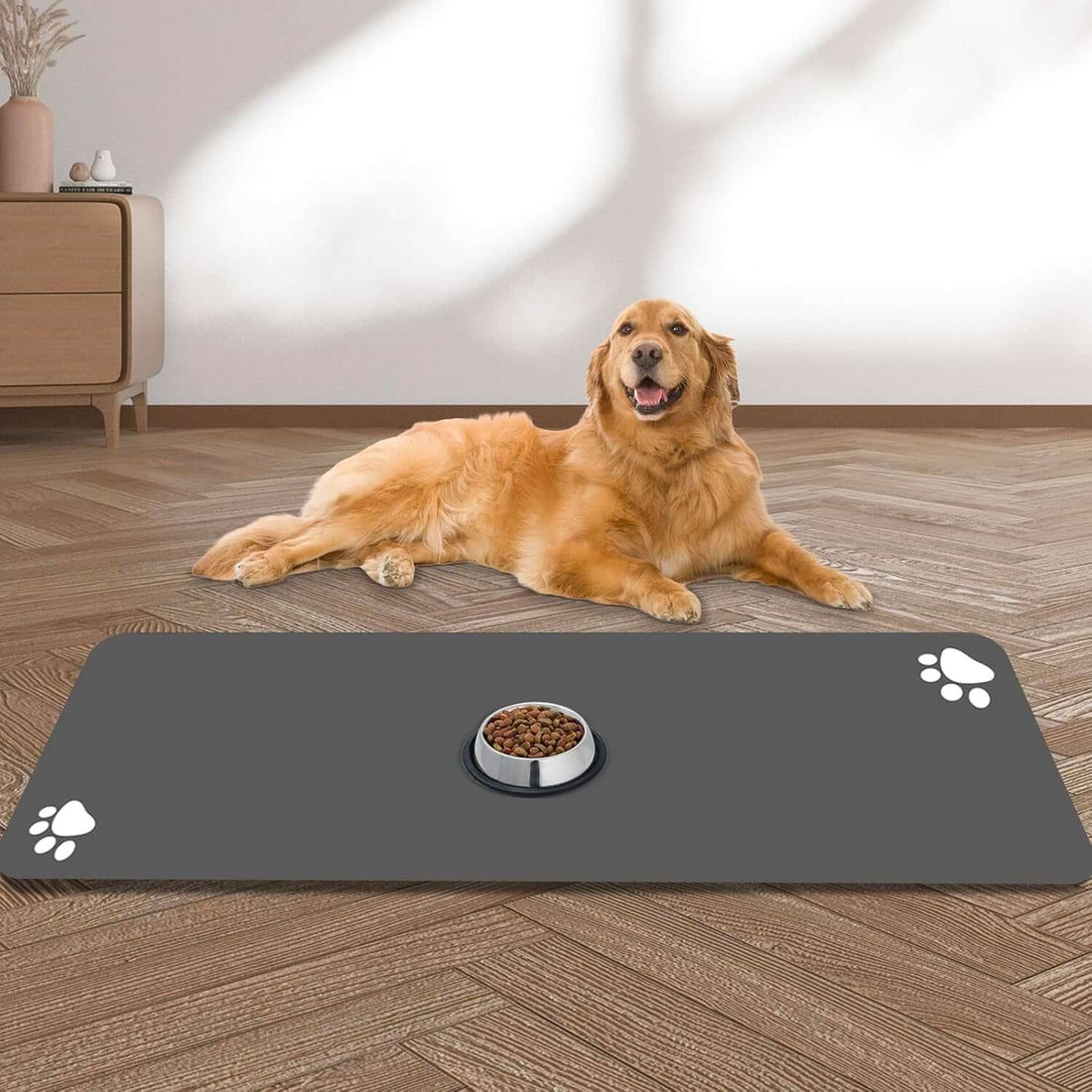 absorbent dog feeding mat