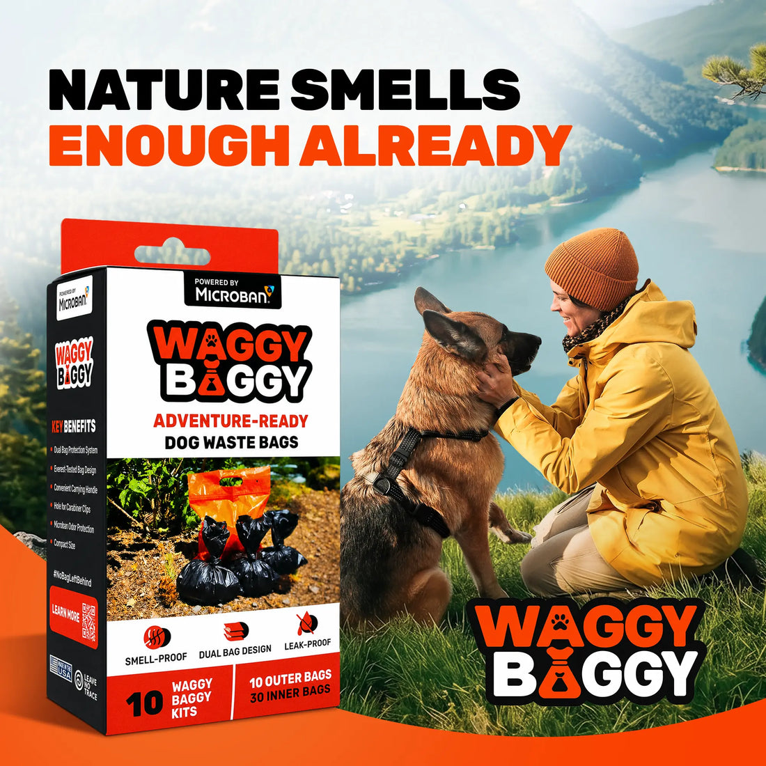 smell-proof dog waste bags