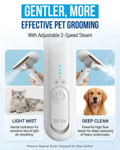 Ultimate 2-In-1 Pet Spray Comb - De-Shed, Deodorize, and Detangle for Cats and Dogs of All Sizes!