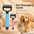 pet detangling comb for dogs and cats