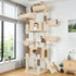 Spacious 76" Cat Tree for Large Cats - 2 Cozy Condos, 3 Hammocks & Durable Sisal Scratching Posts