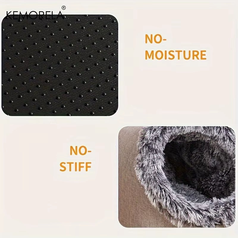 Cozy &amp; Portable Cat Bed - Warm, Thickened Sleeping Haven with Handle