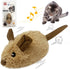 Exciting Interactive Cat Toy Mouse - Automatic Moving Squeaky Toy with Furry Tail for Indoor/Outdoor Fun!