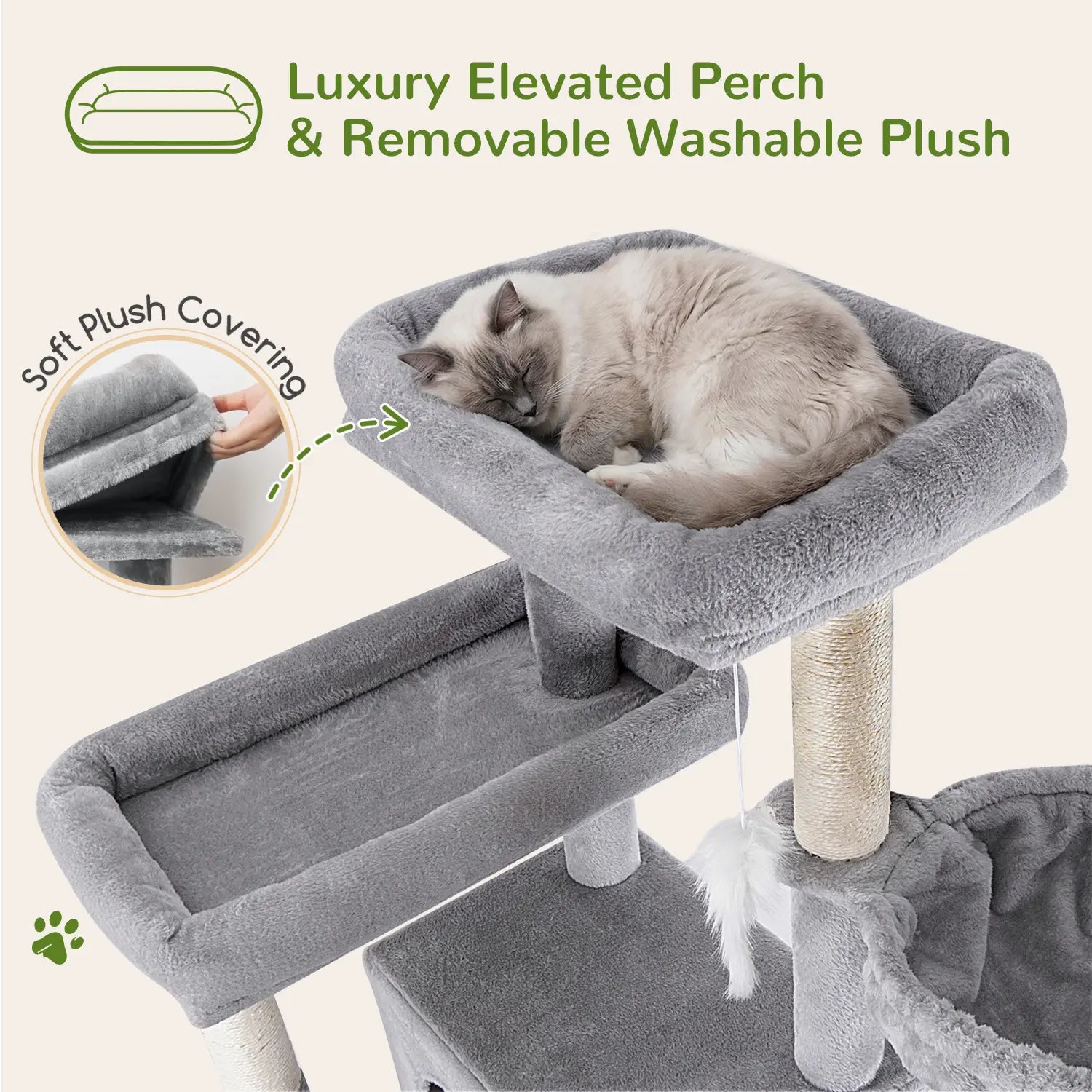 Ultimate 83-Inch Heavy Duty Cat Tower for Big Cats - Sturdy Multi-Cat Condo with Scratching Boards, Perfect for Maine Coons!