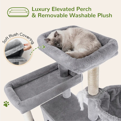 Ultimate 83-Inch Heavy Duty Cat Tower for Big Cats - Sturdy Multi-Cat Condo with Scratching Boards, Perfect for Maine Coons!