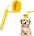 2-in-1 Dog Bath Brush with Soap Dispenser - Soft Silicone Grooming Scrubber for Dogs & Cats - Perfect for Long & Short Hair - Yellow