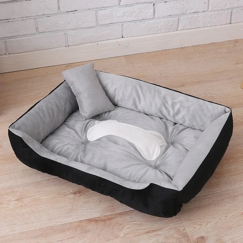 fleece dog bed with waterproof bottom