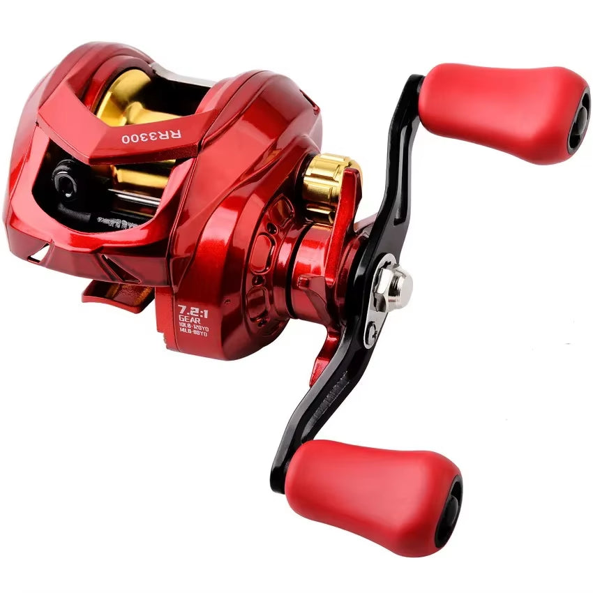 High-Performance All-Metal Baitcasting Reel - 18+1BB, 10Kg Max Drag, 7.2:1 Gear Ratio, Perfect for Fishing Enthusiasts