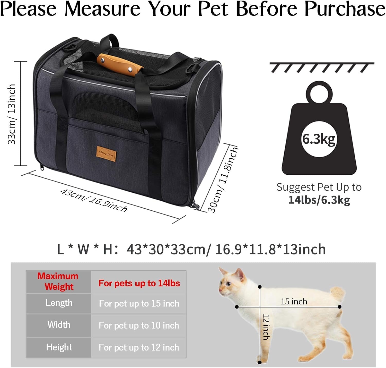 portable cat carrier bag