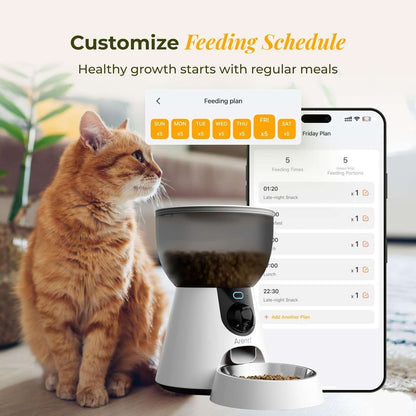 smart cat feeder and water fountain bundle
