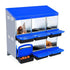 GARVEE Premium 6/8/10-Hole Chicken Nesting Box - Metal Coop with Roll Away Design for Easy Egg Collection & Ventilation, Perfect for Hens, Ducks & Chickens