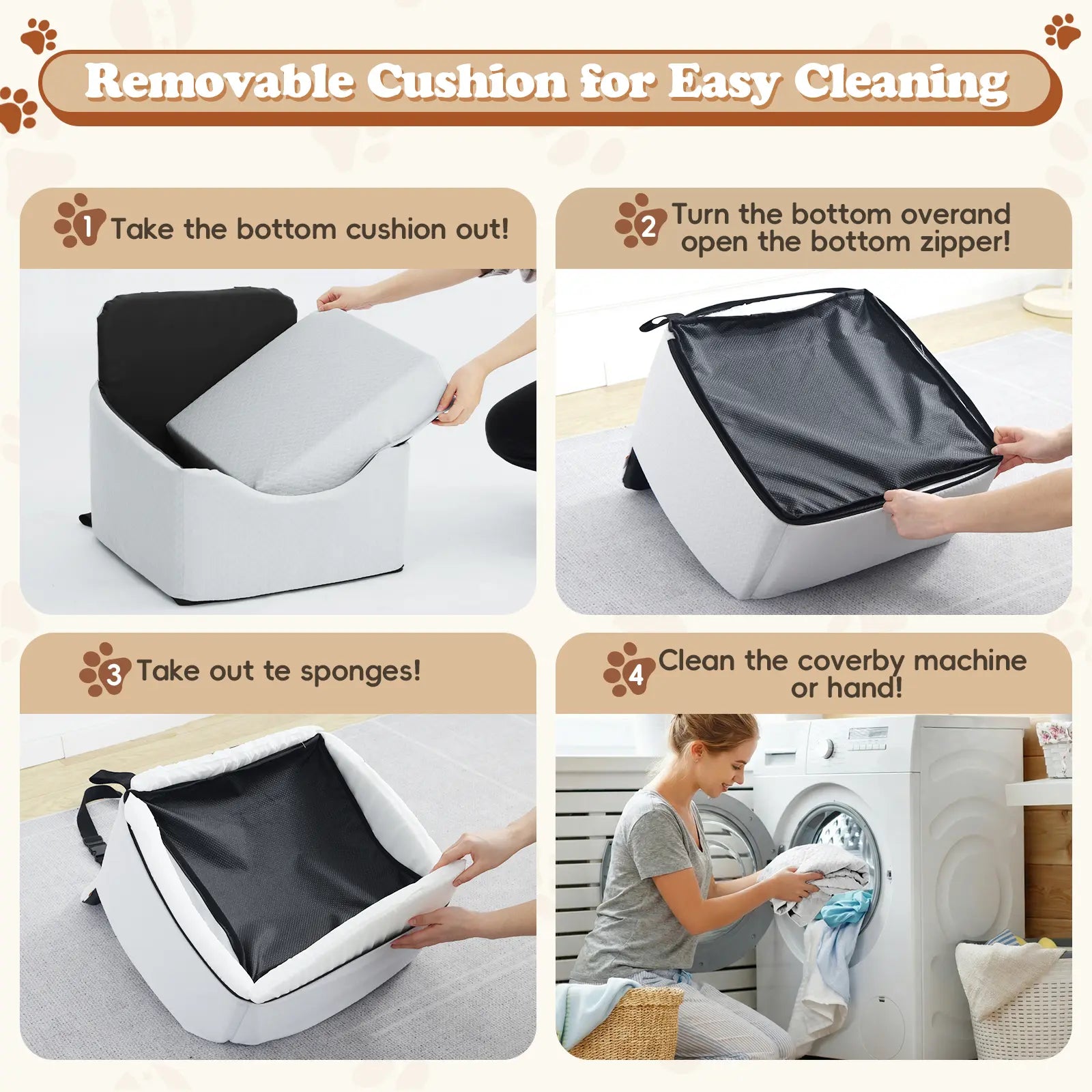 VALUXE Waterproof Dog Car Booster Seat - All-Season Enclosed Design with Seat Belt Straps for Safe Pet Travel