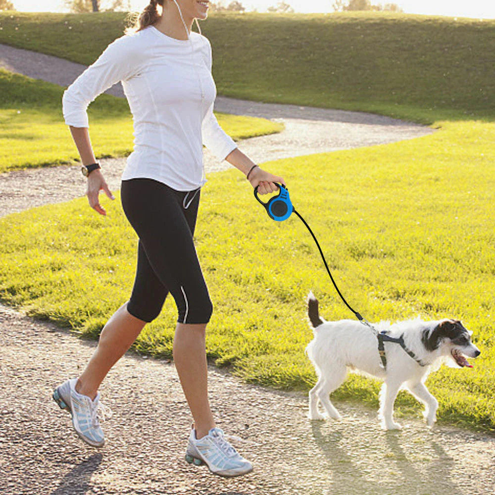 Automatic Retractable Dog Leash - Dual Size Options with Brake &amp; Lock Safety System