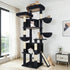 Spacious 76" Cat Tree for Large Cats - 2 Cozy Condos, 3 Hammocks & Durable Sisal Scratching Posts