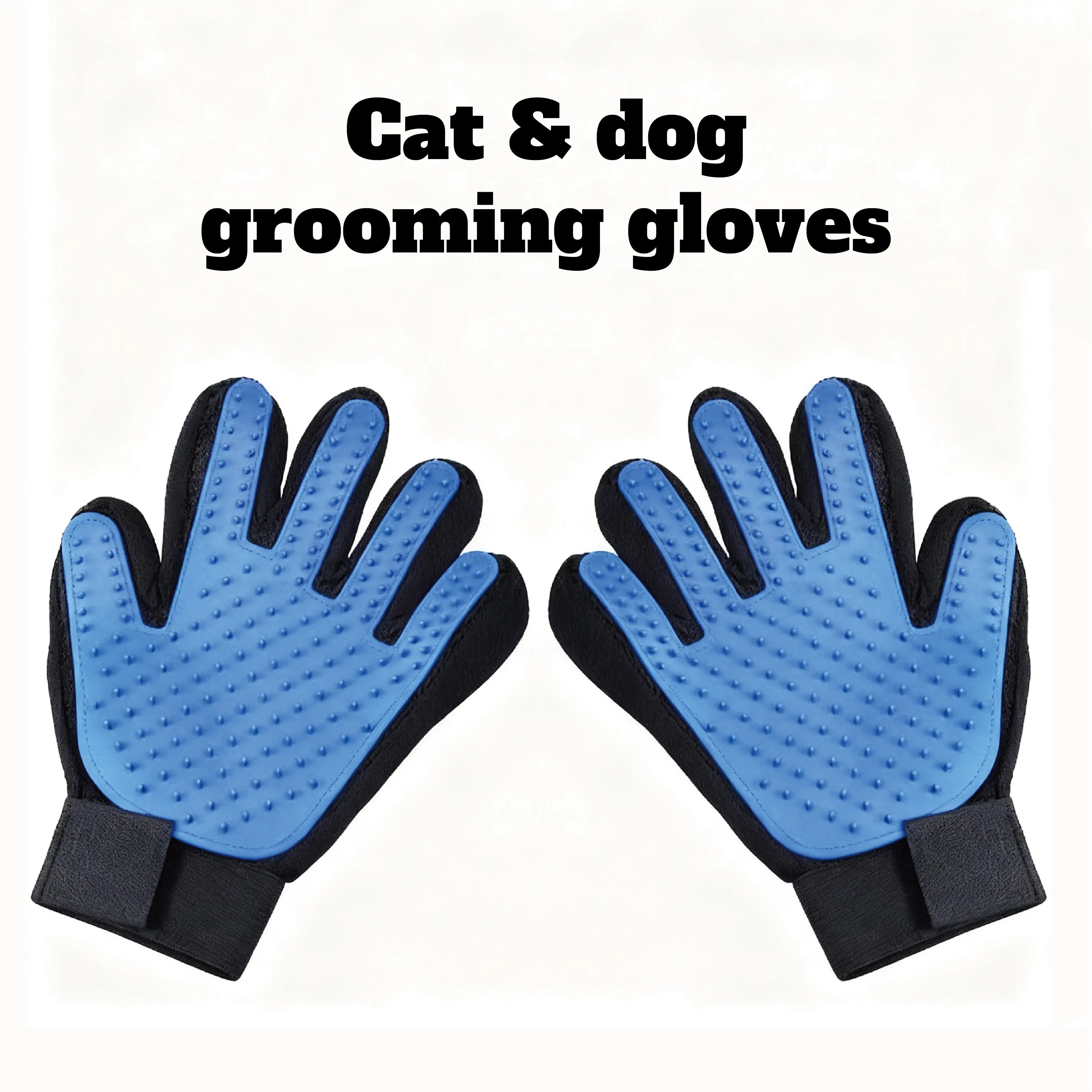 pet grooming gloves for cats and dogs