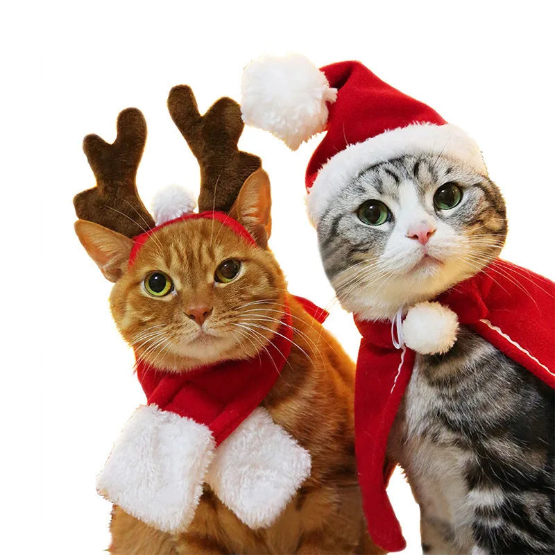 Christmas pet costume for cats and dogs