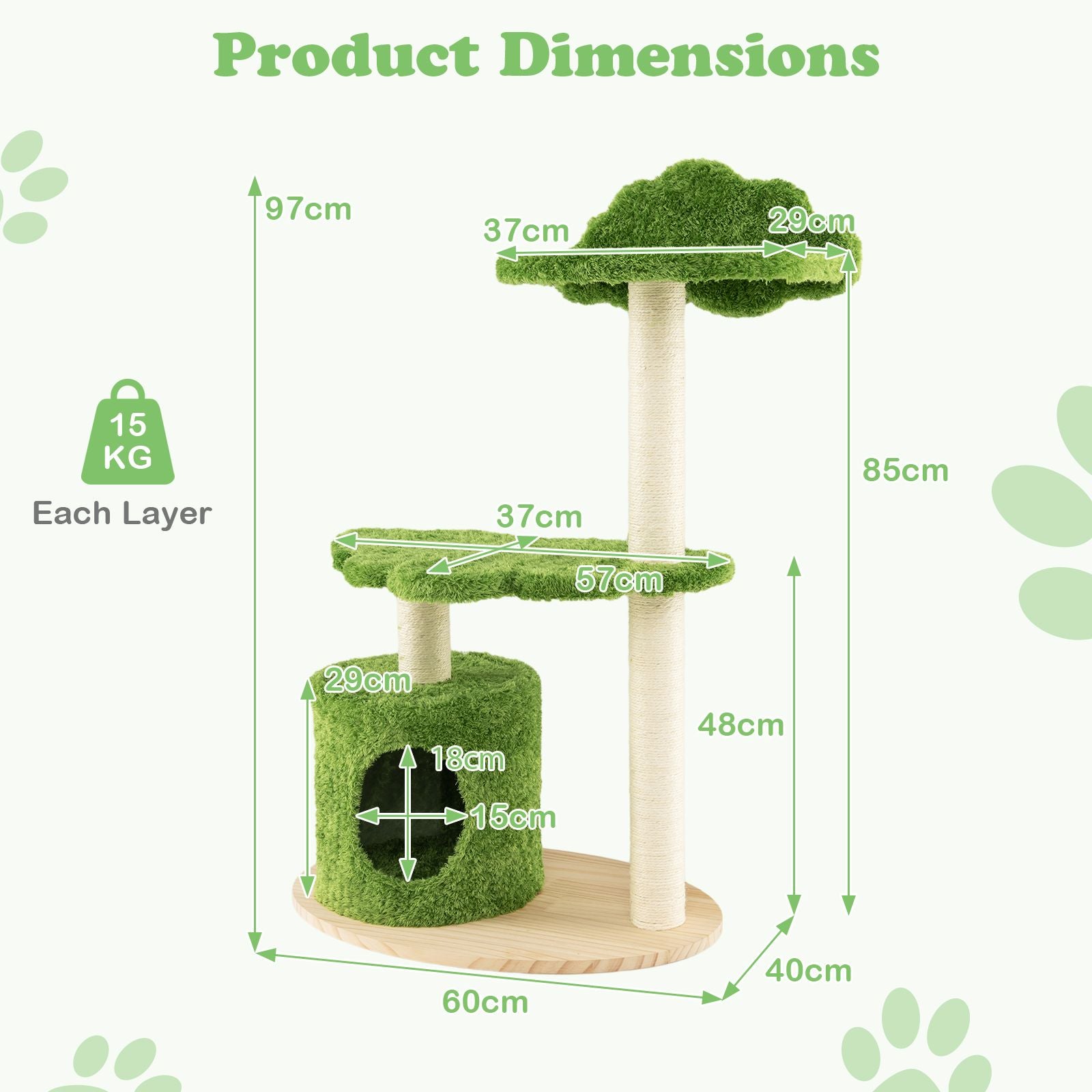 cat tree with scratching posts