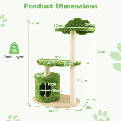cat tree with scratching posts