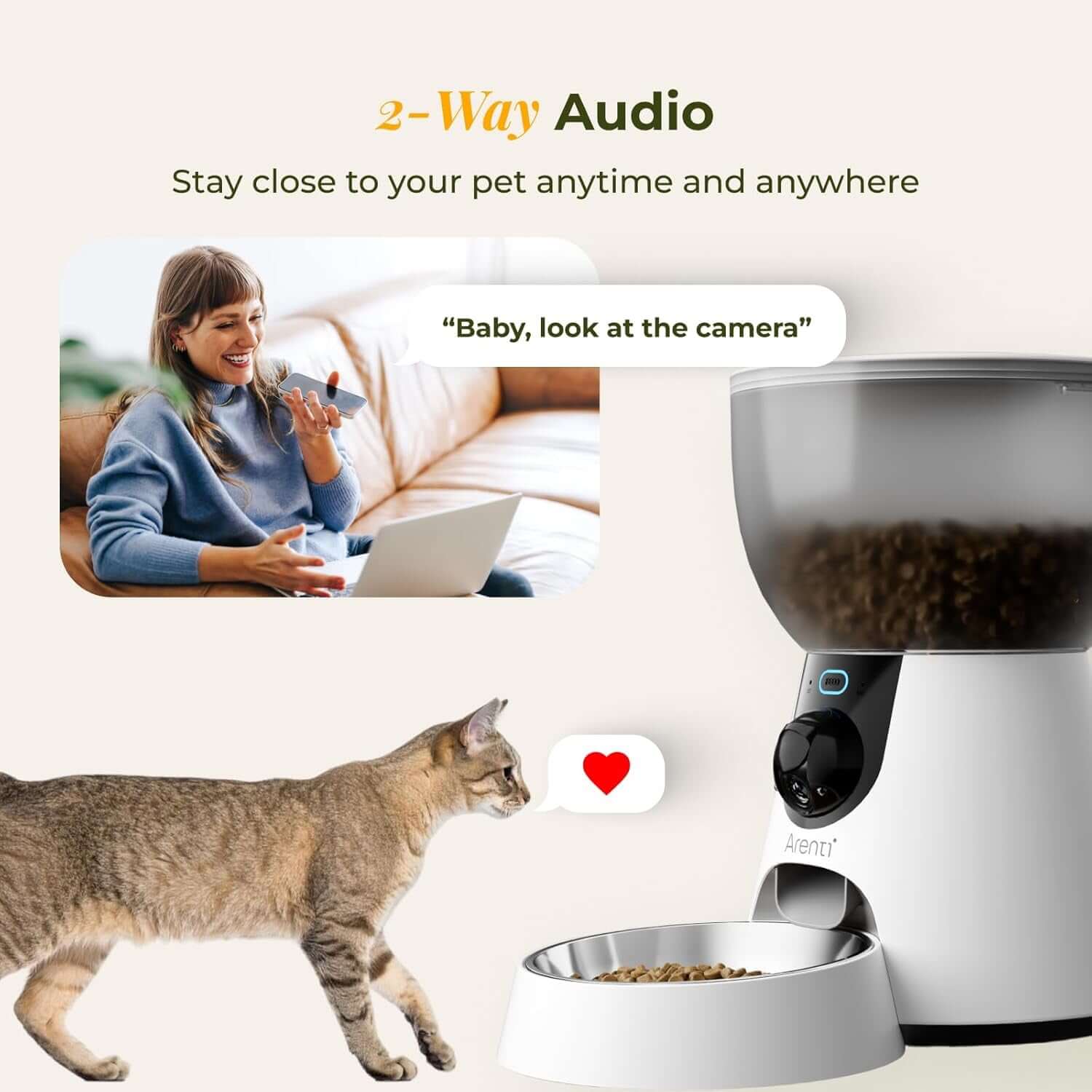 smart cat feeder and water fountain bundle