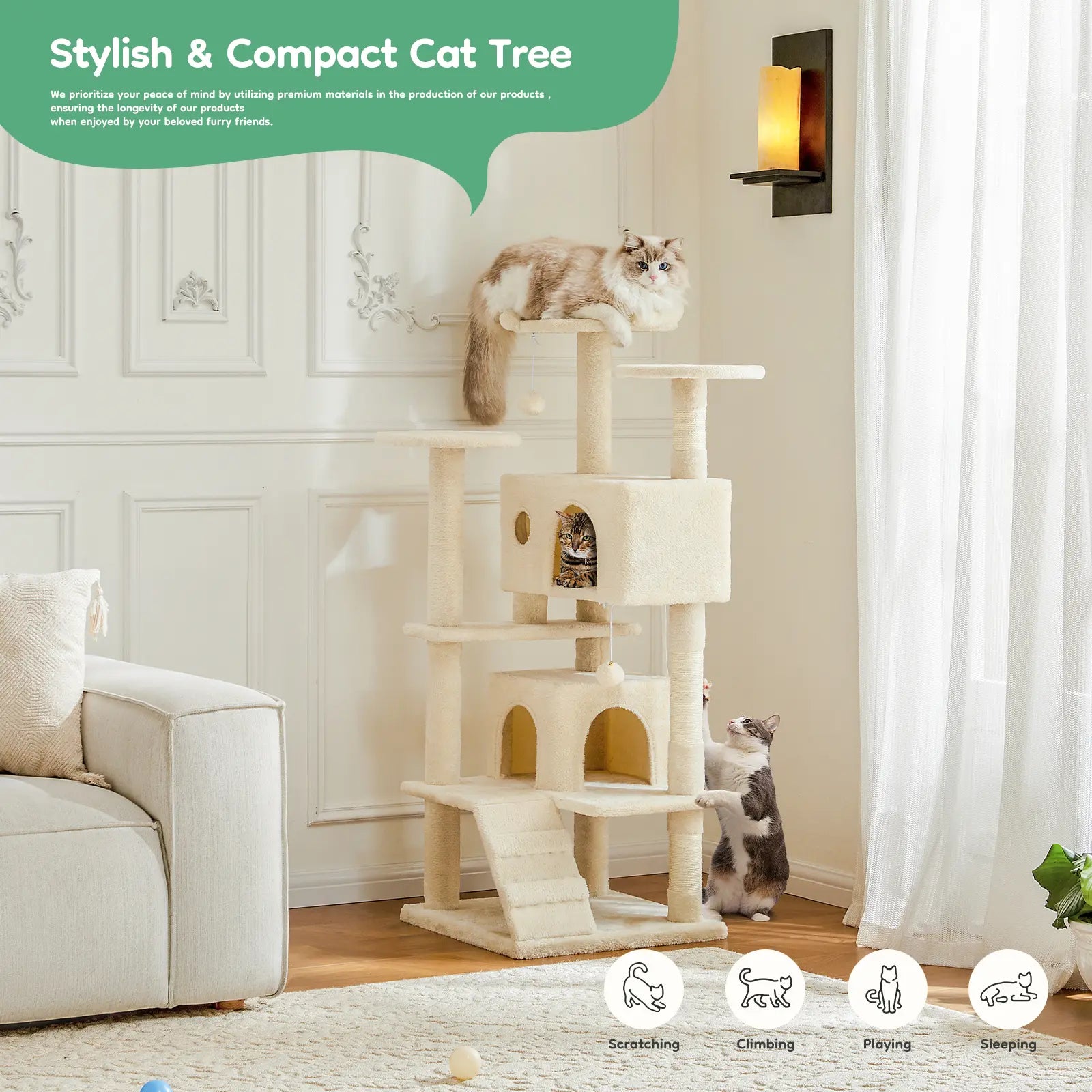 multi-level cat tree tower