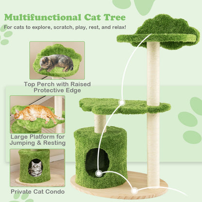 cat tree with scratching posts
