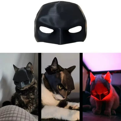 Adorable Matte Bat Cat Mask - Perfect Cosplay Accessory for Pets, Parties, and Daily Fun!