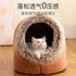 Cozy Self-Warming Winter Dog Bed & Cat Sleeping Tent - Perfect Indoor Nest for Small to Medium Pets