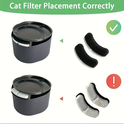 Cat Water Fountain Filters Pet Water Dispenser Filter Cartridge Cat Dog Feeding &amp; Watering Supplies Filters Accessories