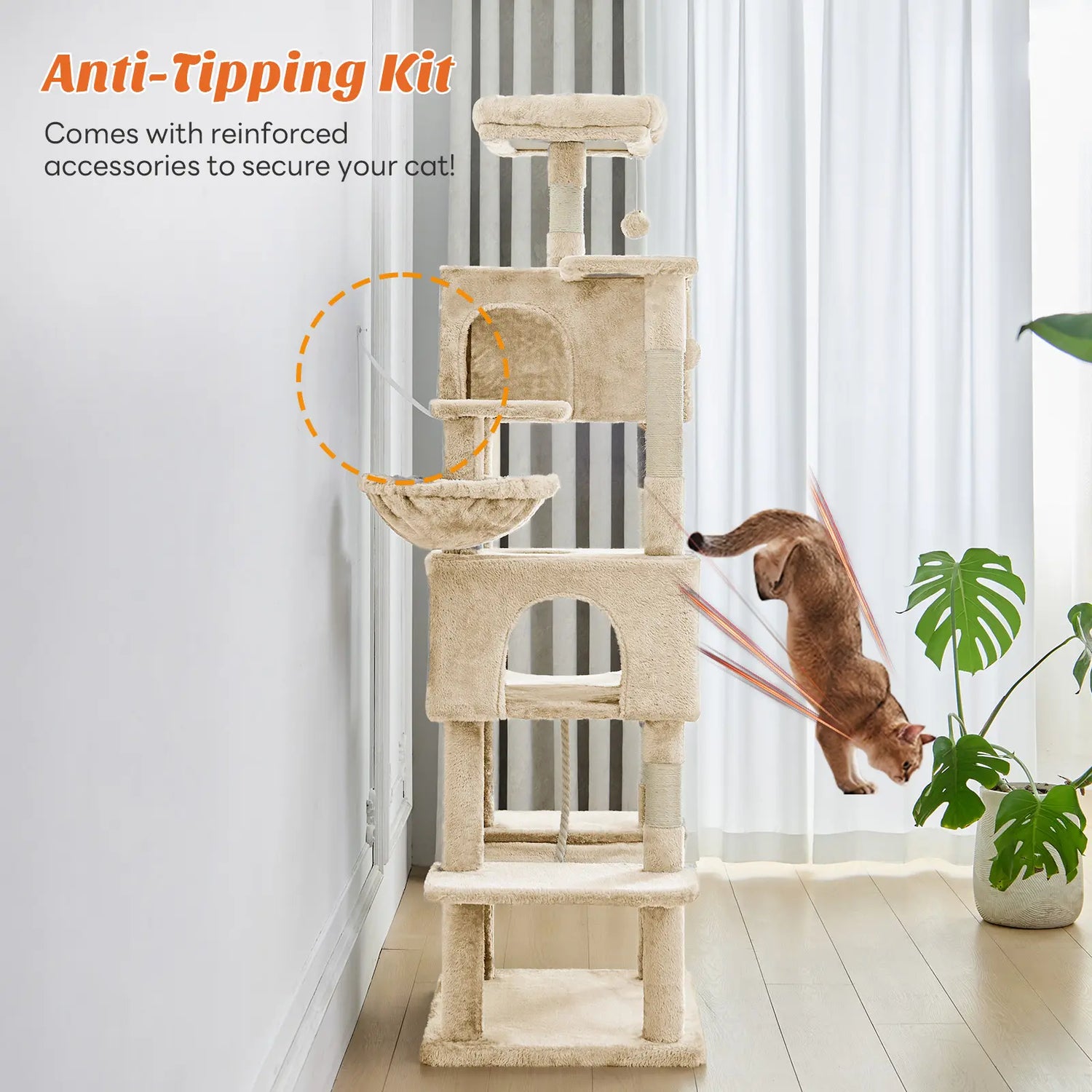 multi-level cat tree tower