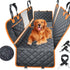Premium Waterproof Dog Car Seat Cover - Scratchproof Hammock with 4 Storage Bags & Non-Slip Backseat Protector for Cars, Trucks & SUVs - Easy to Clean & Install!