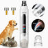 TIKOCAT 2-IN-1 Whisper Quiet Dog Nail Grinder Kit - 50% More Power, 6-Speed with LED Display & Lights, Stress-Free Grooming for All Breeds
