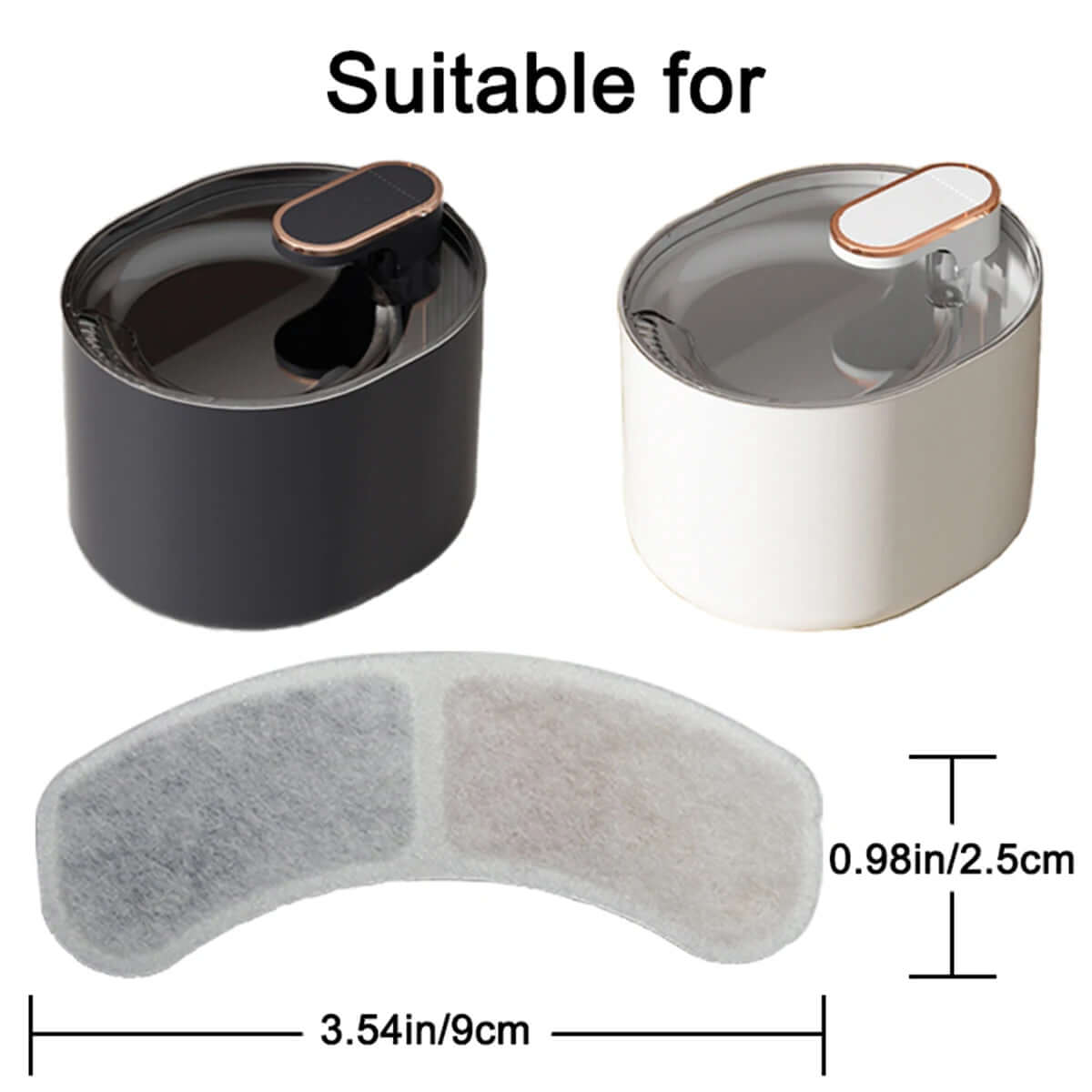 Cat Water Fountain Filters Pet Water Dispenser Filter Cartridge Cat Dog Feeding &amp; Watering Supplies Filters Accessories