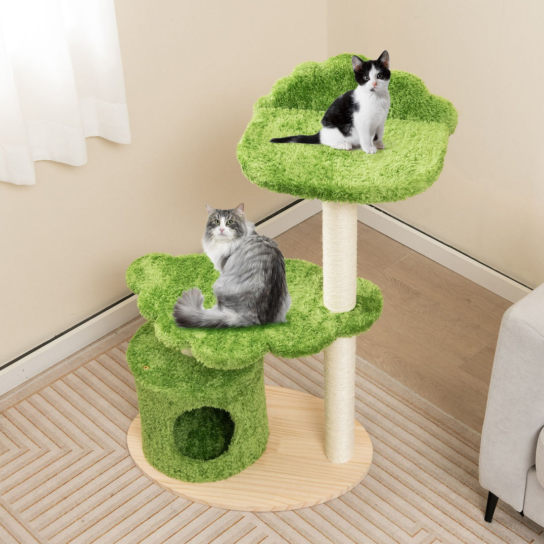 cat tree with scratching posts