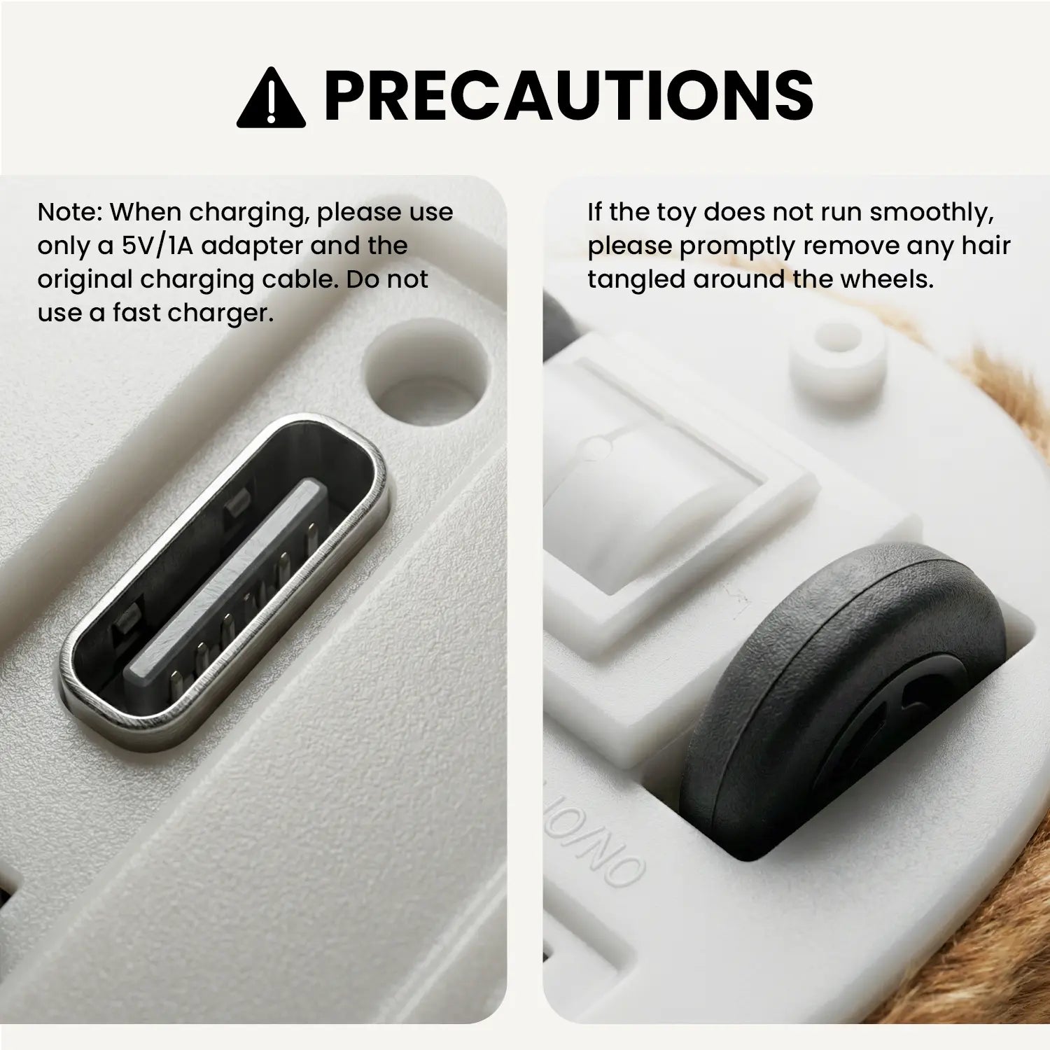 Exciting USB Rechargeable Cat Toy - Random Movement Mouse for Indoor Fun (Adapter Not Included)