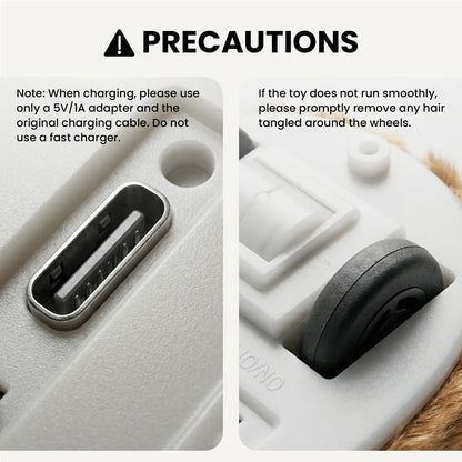 Exciting USB Rechargeable Cat Toy - Random Movement Mouse for Indoor Fun (Adapter Not Included)