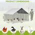 heavy-duty metal chicken coop