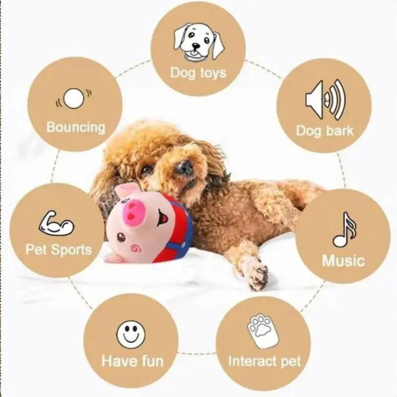 Exciting Interactive Pig Toy: Bounce, Sing, and Train Your Dog!