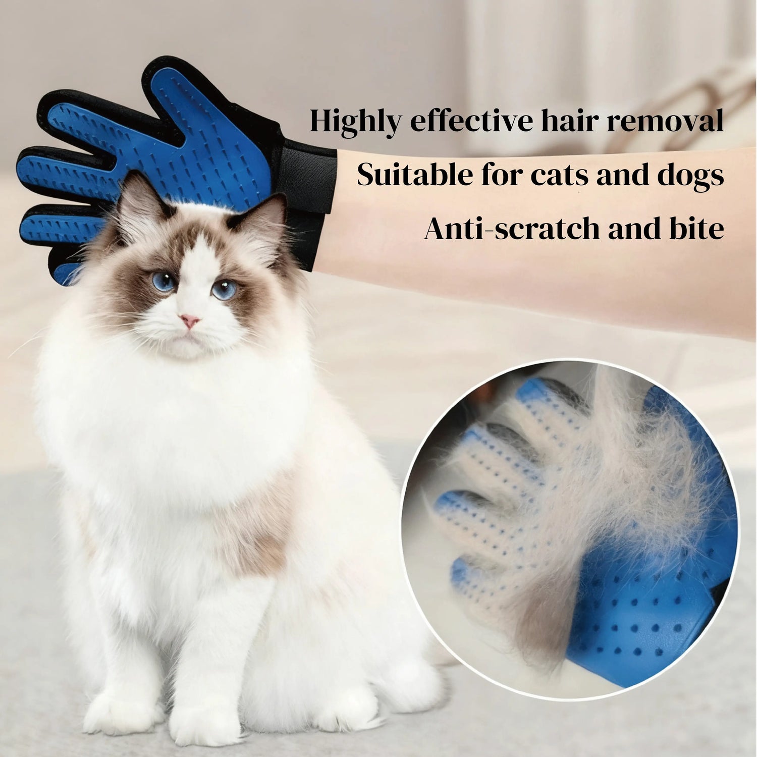 pet grooming gloves for cats and dogs