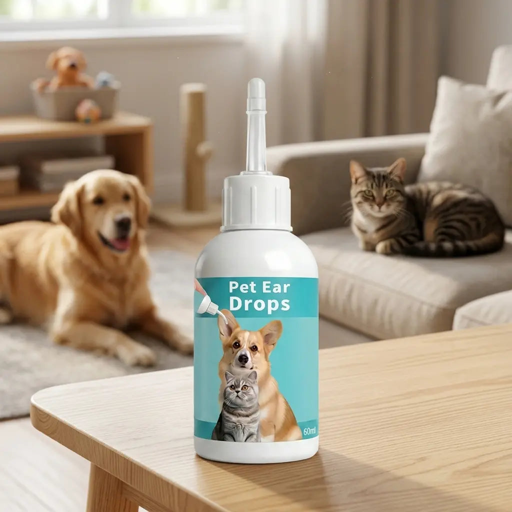 Ultimate Pet Ear Wash Solution for Cats &amp; Dogs - Gentle Ear Cleaning Drops for Optimal Ear Care