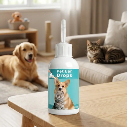 Ultimate Pet Ear Wash Solution for Cats & Dogs - Gentle Ear Cleaning Drops for Optimal Ear Care