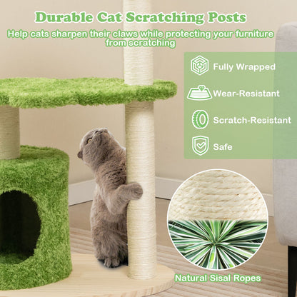 cat tree with scratching posts