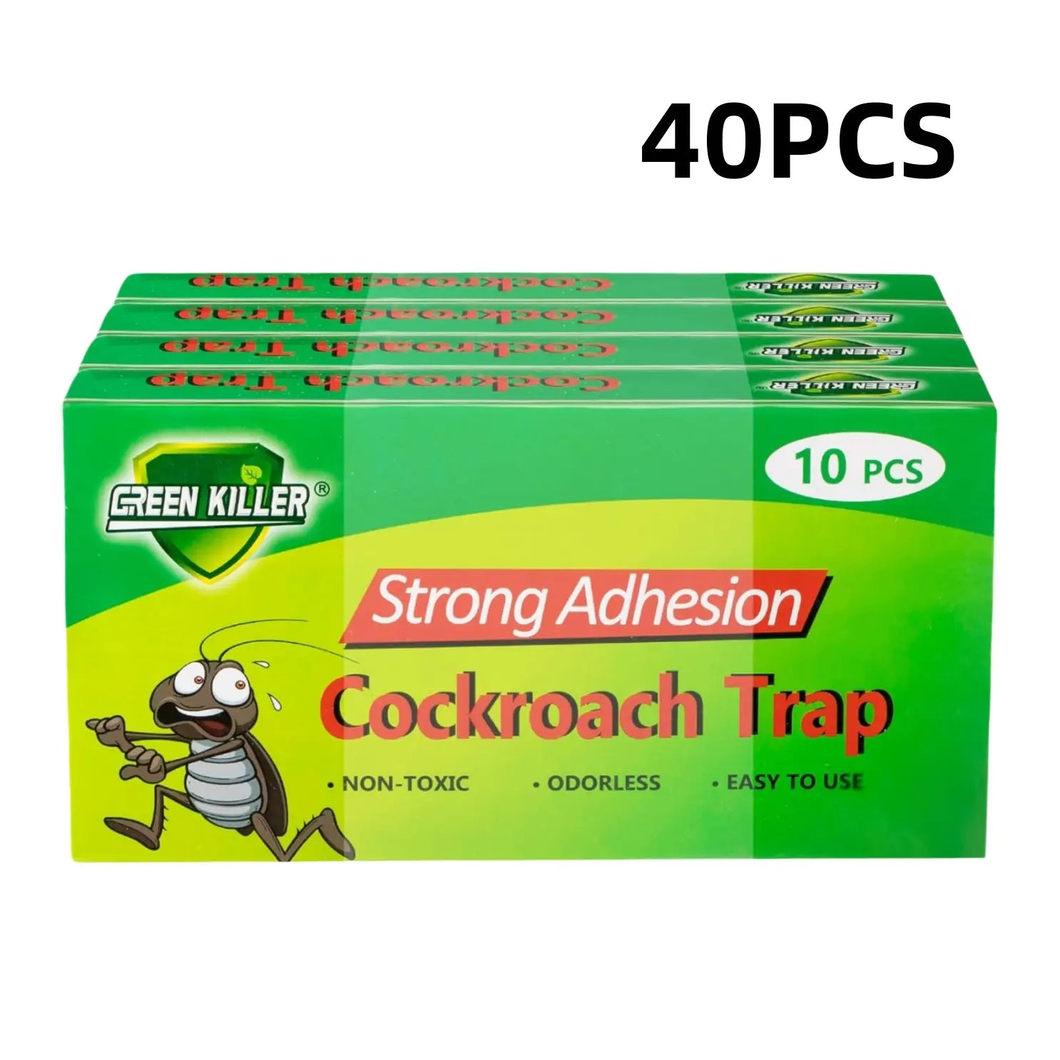 20 Pack Non-Toxic Roach Traps - Long Lasting Sticky Glue Traps with Bait for Home, Kitchen, Bathroom &amp; More - Safe for Kids &amp; Pets