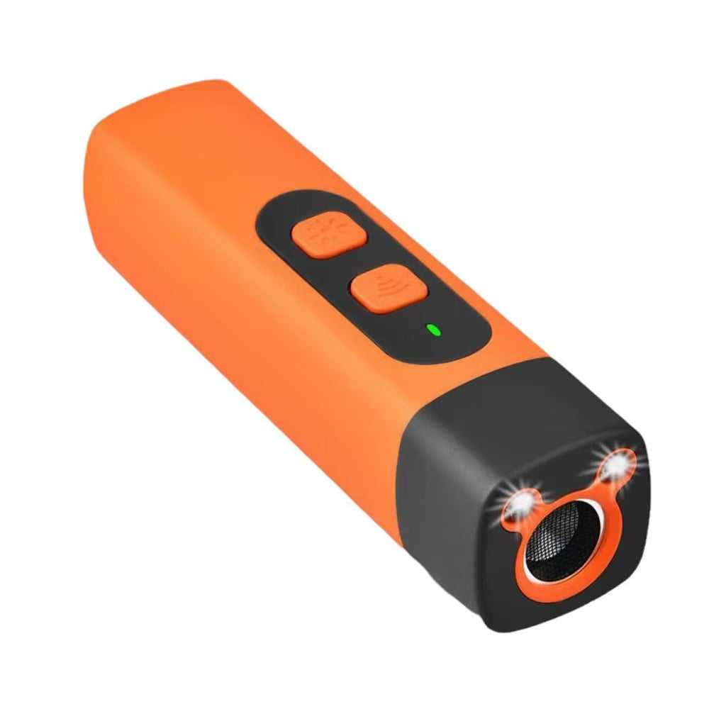 Rechargeable Ultrasonic Dog Repeller with Remote Control &amp; LED Flashlight – Effective Anti-Barking Training Device